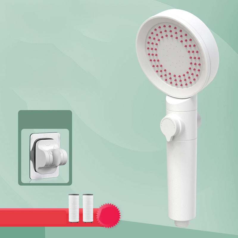 Lisslune | Hand Shower Adjustable Spray Pattern White Round Shower Head