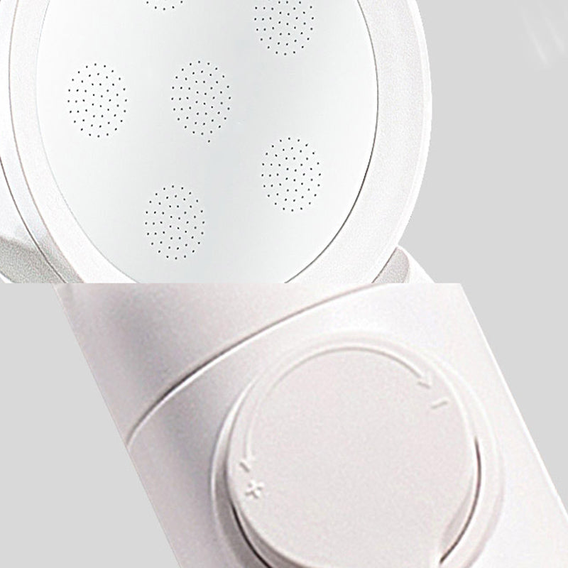 Lisslune | Handheld Shower Adjustable Spray Pattern White Round Showerhead