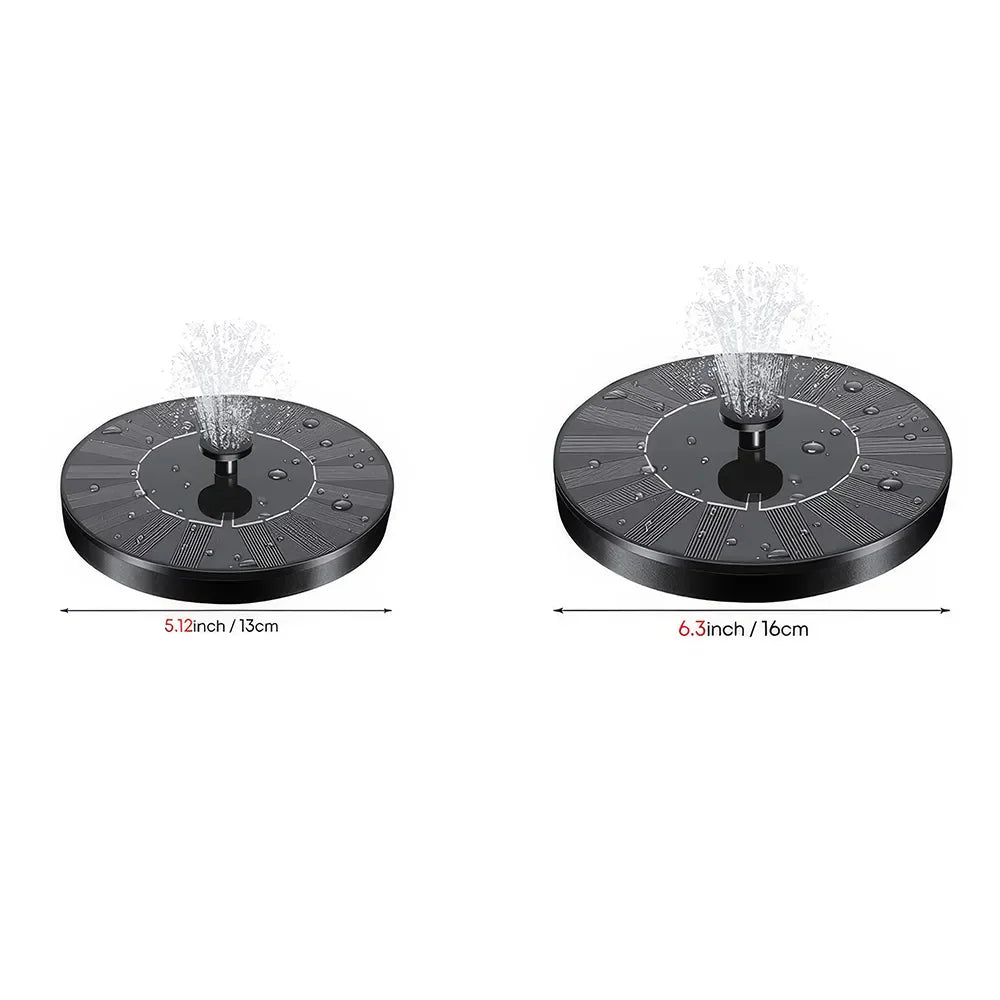 Lisslune | Solar-powered Floating Water Fountain for Gardens, Swimming Pools and Bird Baths