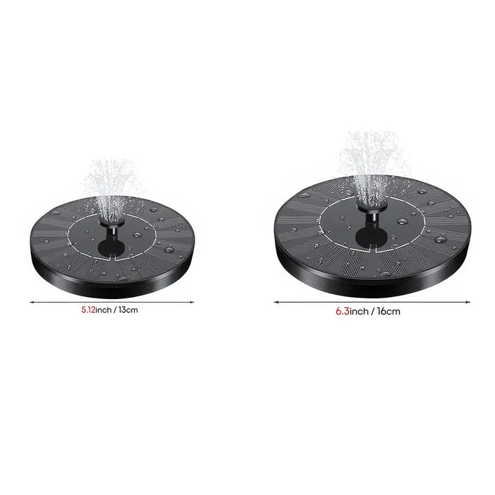 Lisslune | Solar-powered Floating Water Fountain for Gardens, Swimming Pools and Bird Baths