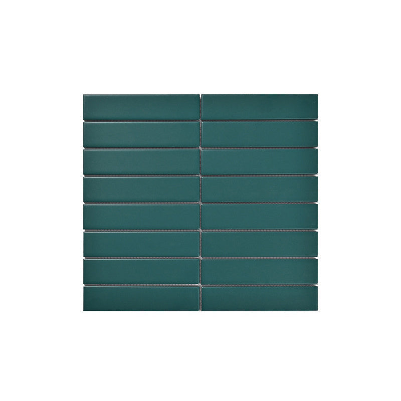 Lisslune | Square Mosaic Peel & Stick Tile in Green Water-resistant Mosaic Tile