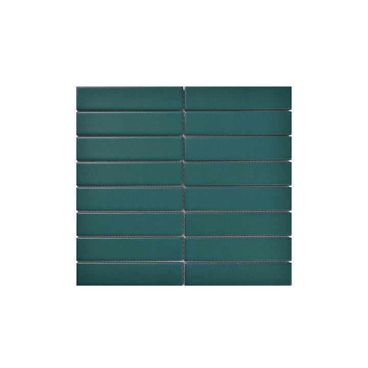 Lisslune | Square Mosaic Peel & Stick Tile in Green Water-resistant Mosaic Tile