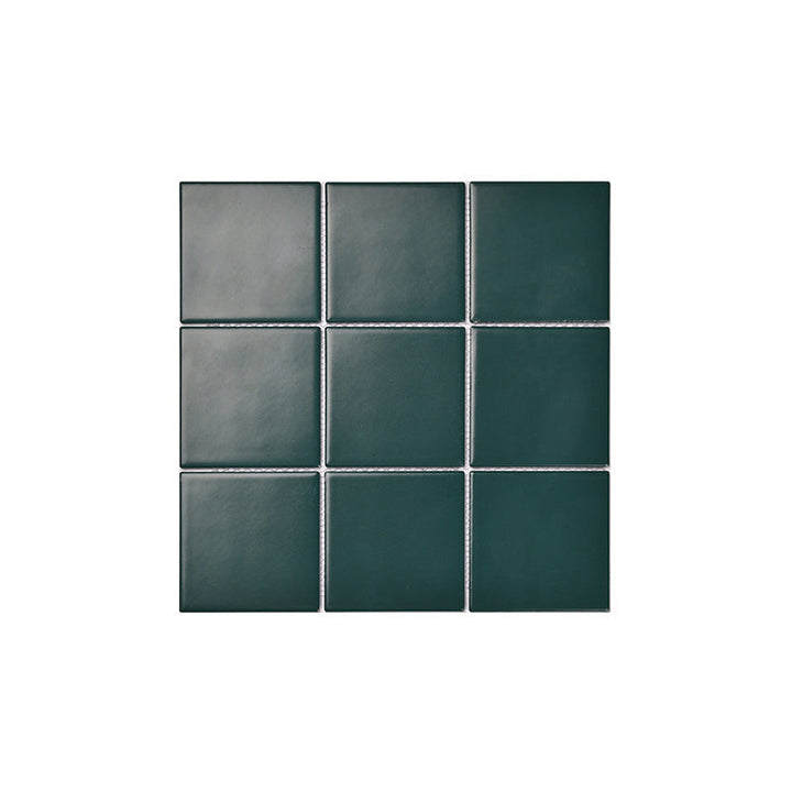 Lisslune | Square Mosaic Peel & Stick Tile in Green Water-resistant Mosaic Tile