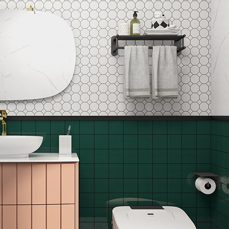 Lisslune | Square Mosaic Peel & Stick Tile in Green Water-resistant Mosaic Tile