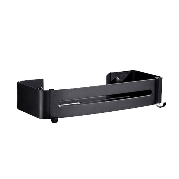 Lisslune | Matt Black Modern Bathroom Accessory Set, Set of 3, Bathroom Shelf