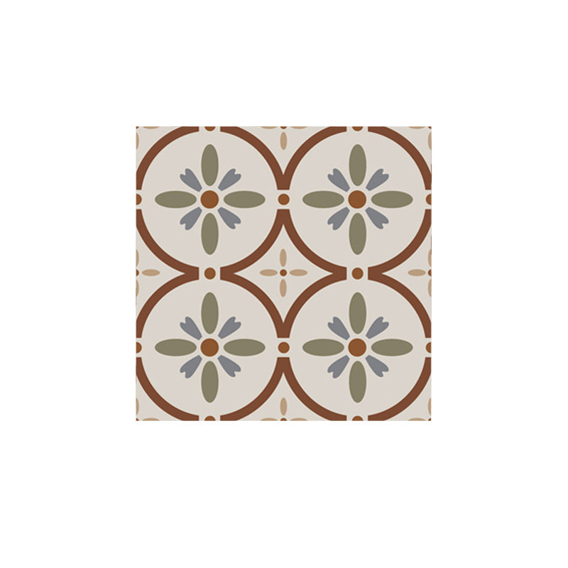 Lisslune | Waterproof Peel & Stick Tile Square Pattern Print Single Tile