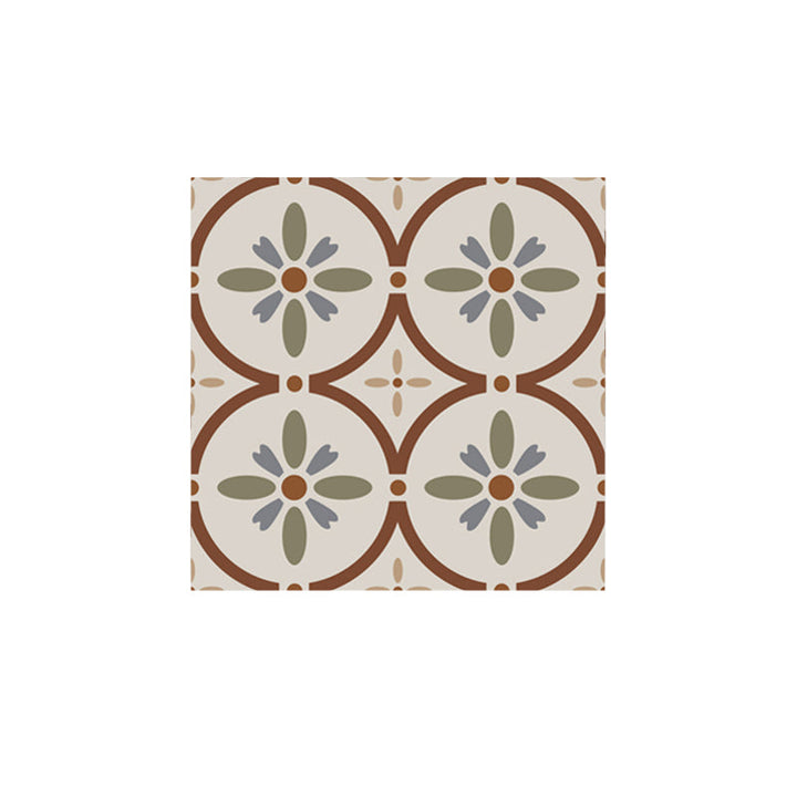 Lisslune | Waterproof Peel & Stick Tile Square Pattern Print Single Tile