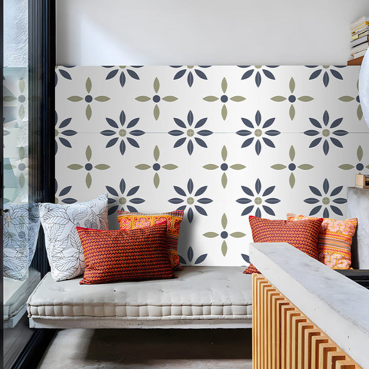 Lisslune | Square Peel & Stick Tile with Pattern Waterproof Tile for Home