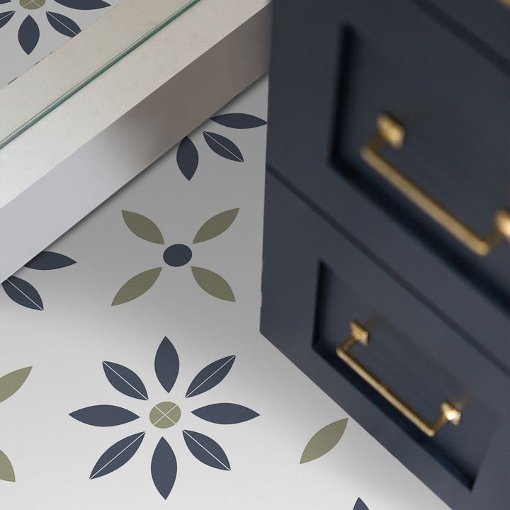Lisslune | Square Peel & Stick Tile with Pattern Waterproof Tile for Home