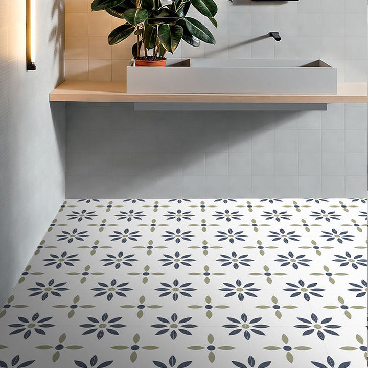 Lisslune | Square Peel & Stick Tile with Pattern Waterproof Tile for Home