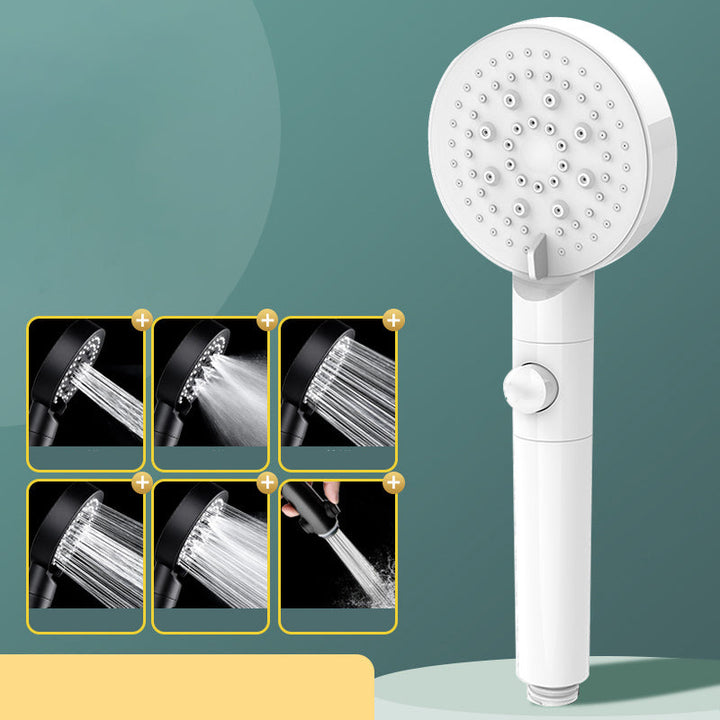 Lisslune | Modern Shower Head 6 Settings Adjustable Spray Pattern Handheld Shower Head