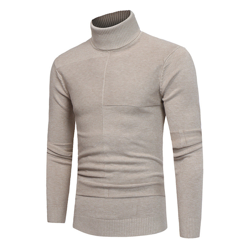 Men's High-Quality Turtleneck Sweater Made of Soft Knit Lisslune