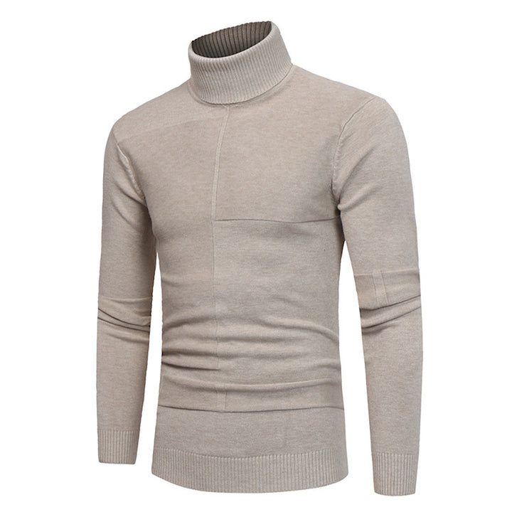 Men's High-Quality Turtleneck Sweater Made of Soft Knit Lisslune