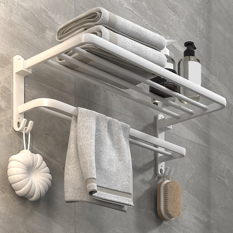 Lisslune | White Bathroom Accessories Hardware Set Modern Bathroom Accessories Set, Towel Rack