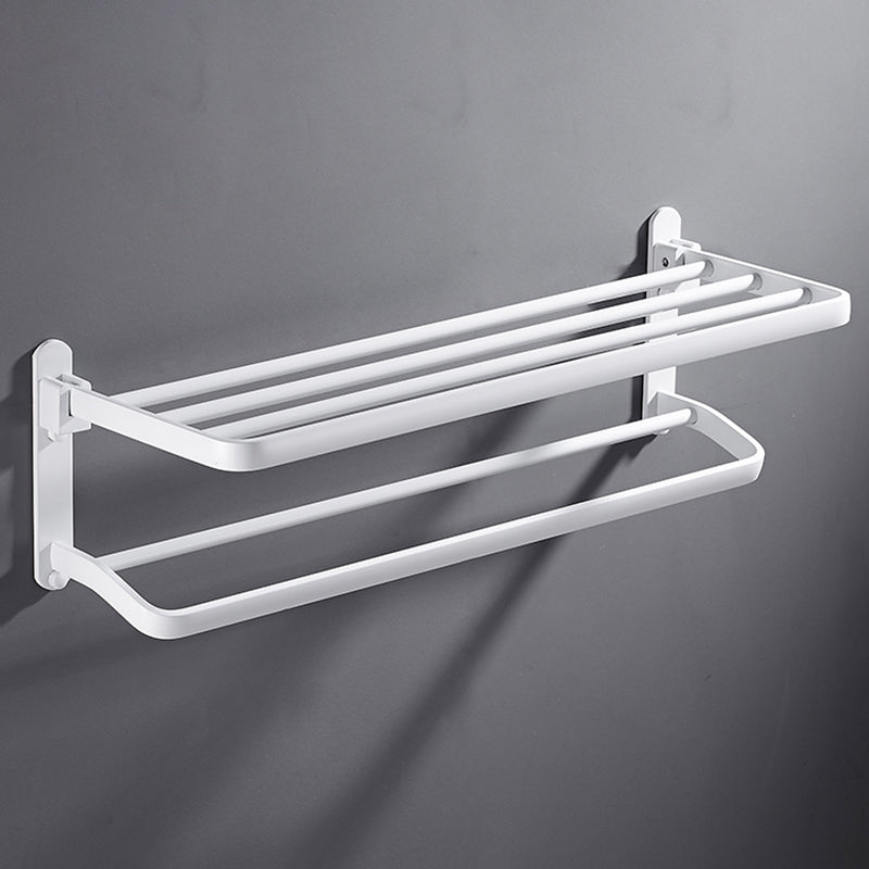 Lisslune | White Bathroom Accessories Hardware Set Modern Bathroom Accessories Set, Towel Rack