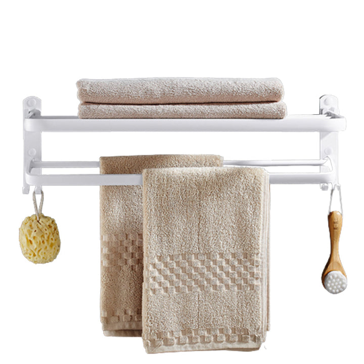 Lisslune | White Bathroom Accessories Hardware Set Modern Bathroom Accessories Set, Towel Rack