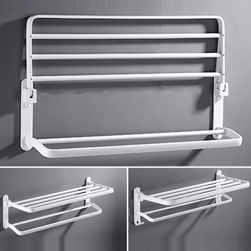 Lisslune | White Bathroom Accessories Hardware Set Modern Bathroom Accessories Set, Towel Rack