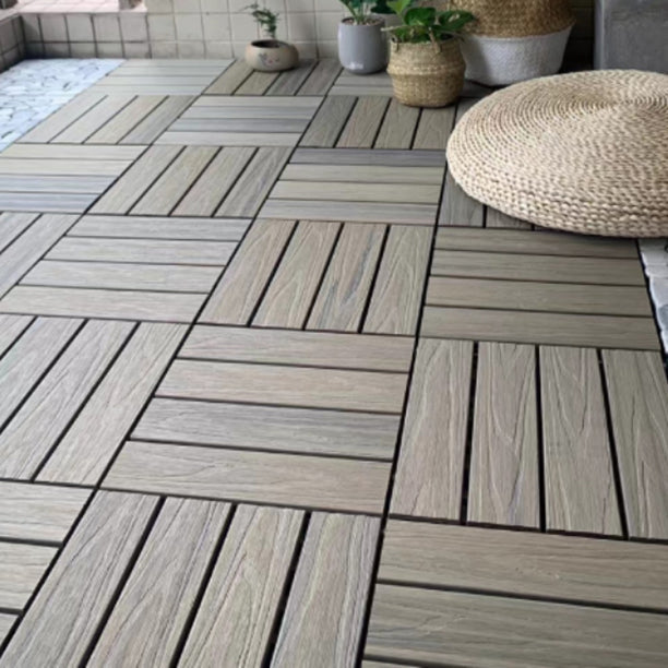 Lisslune | Deck Plank Loose Lay Wood Floor Tiles Garden Outdoor Flooring