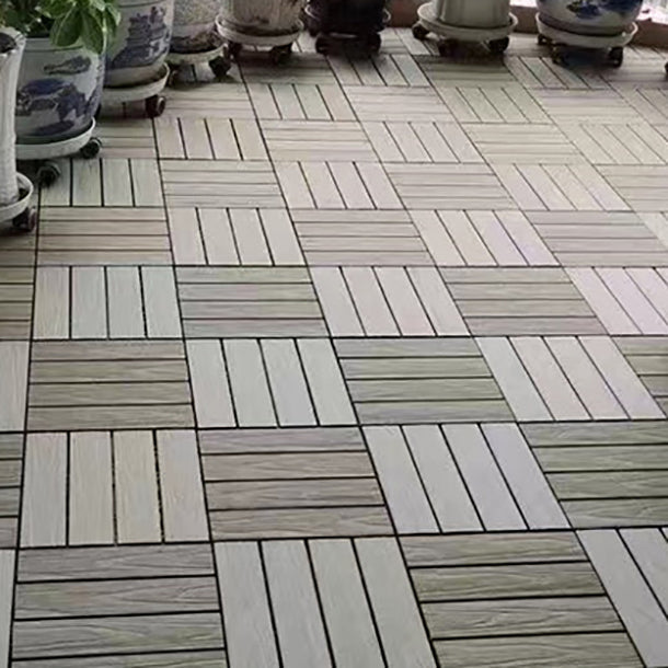 Lisslune | Deck Plank Loose Lay Wood Floor Tiles Garden Outdoor Flooring