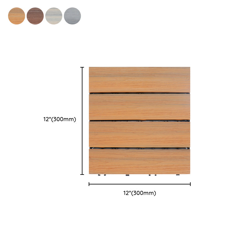 Lisslune | Deck Plank Loose Lay Wood Floor Tiles Garden Outdoor Flooring