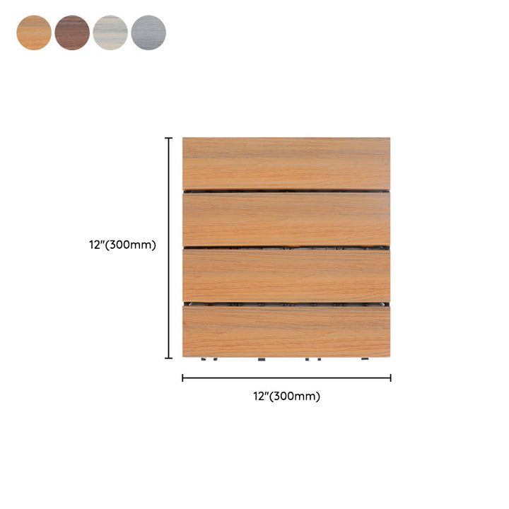 Lisslune | Deck Plank Loose Lay Wood Floor Tiles Garden Outdoor Flooring
