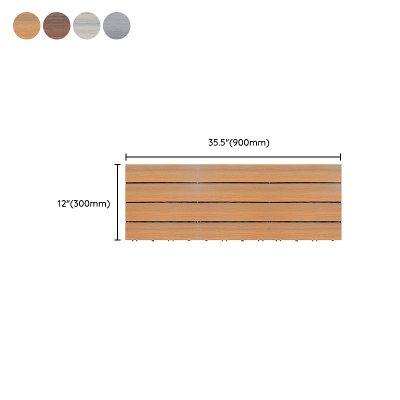 Lisslune | Deck Plank Loose Lay Wood Floor Tiles Garden Outdoor Flooring