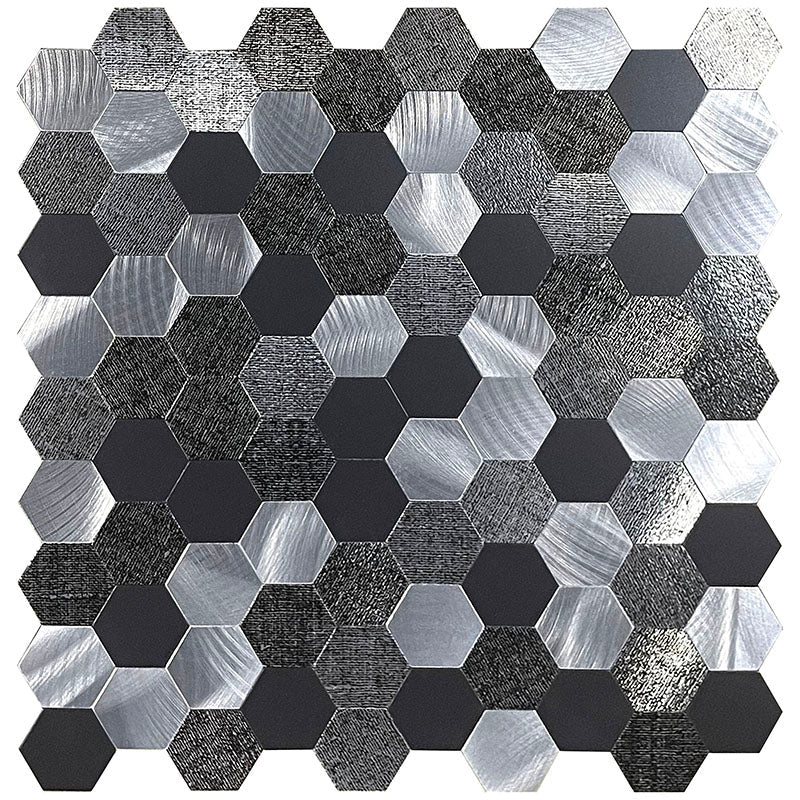 Lisslune | Water-repellent Peel & Stick Tile Hexagonal Mosaic for Splash Wall