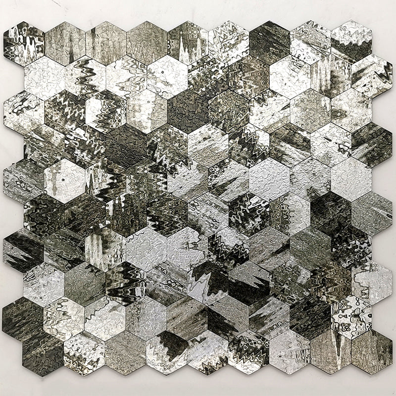 Lisslune | Water-repellent Peel & Stick Tile Hexagonal Mosaic for Splash Wall