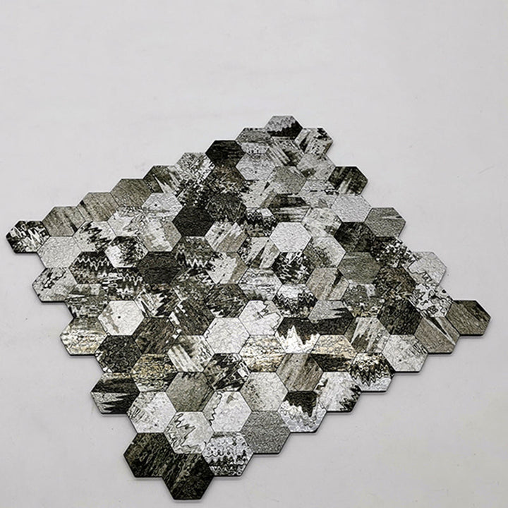 Lisslune | Water-repellent Peel & Stick Tile Hexagonal Mosaic for Splash Wall
