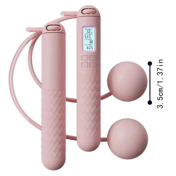 Lisslune | Wireless Jump Rope with Counter – Weighted Handles for Home Cardio Workouts