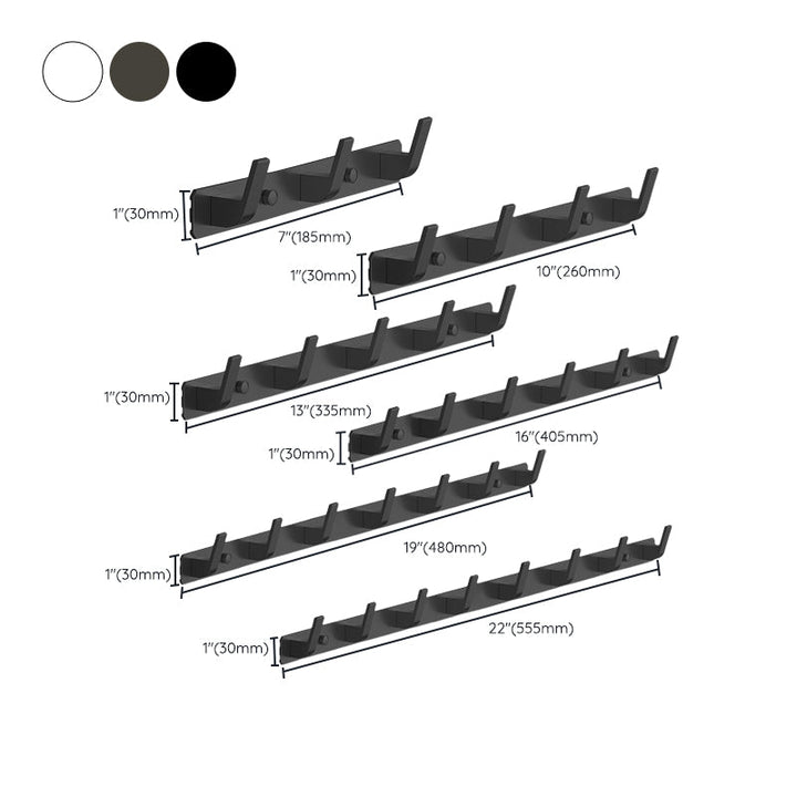 Lisslune | Mattes Finish Modern Bathroom Accessories 2 - Piece Bathroom Accessory Set, Bathrobe Hooks