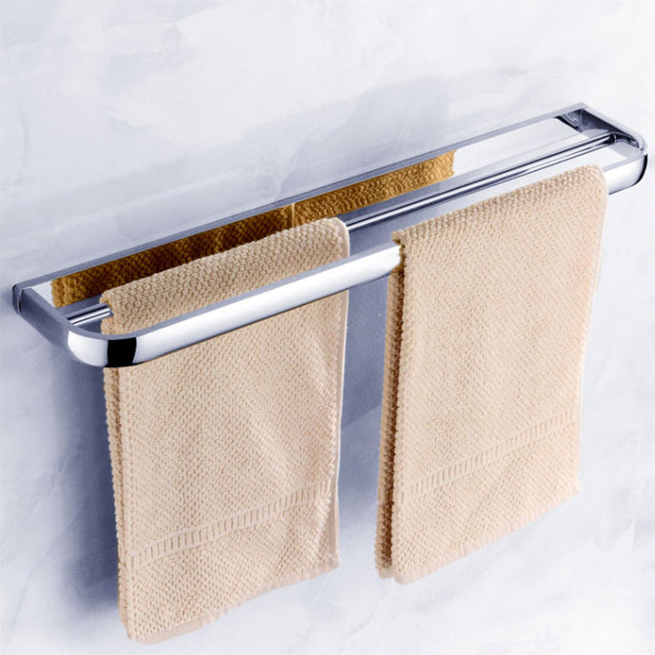 Lisslune | Modern Stainless Steel Bathroom Fixtures Set Towel Bar Bathroom Shelf Bathroom Accessory Set