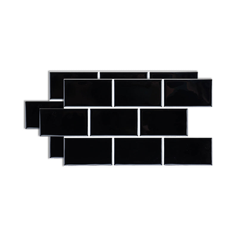 Lisslune | Plastic Peel & Stick Subway Tile Modern Simple Subway Tile Wallpaper