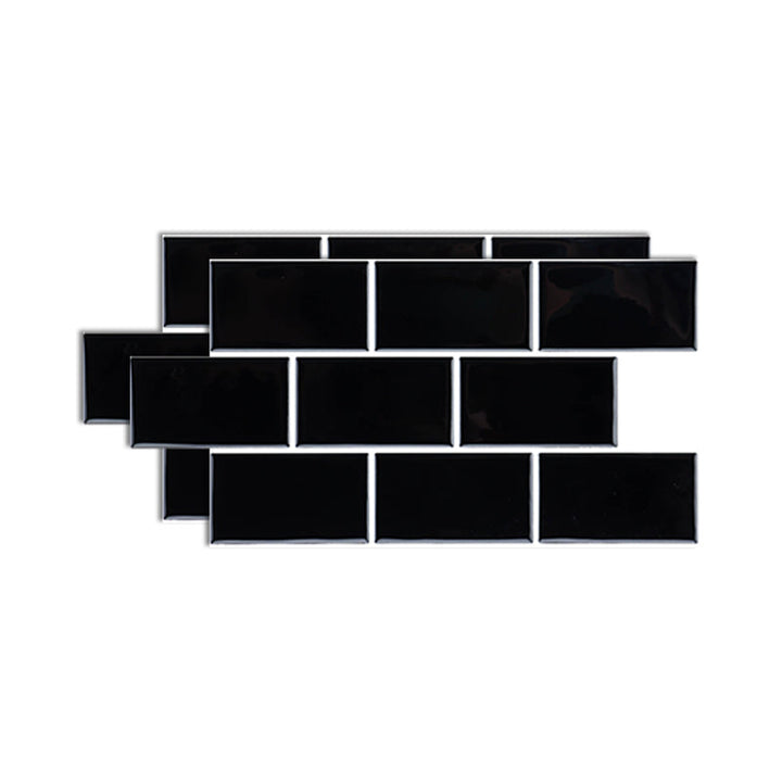 Lisslune | Plastic Peel & Stick Subway Tile Modern Simple Subway Tile Wallpaper