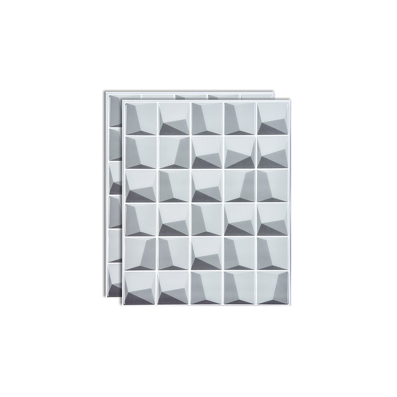Lisslune | Plastic Peel & Stick Subway Tile Modern Simple Subway Tile Wallpaper