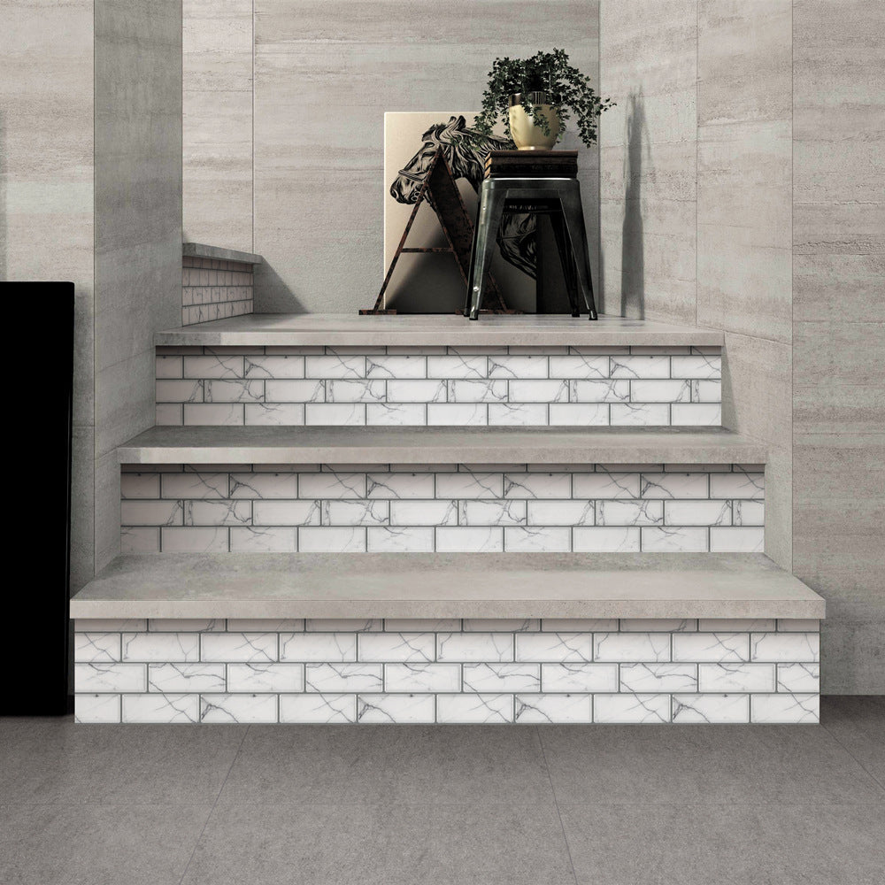 Lisslune | Plastic Peel & Stick Subway Tile Modern Simple Subway Tile Wallpaper