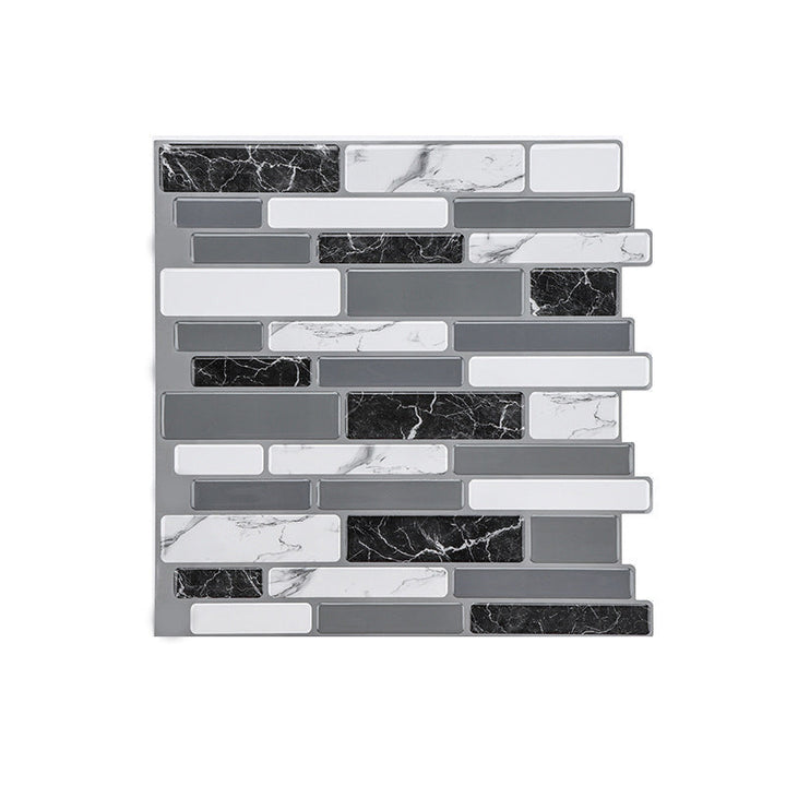 Lisslune | Plastic Peel & Stick Subway Tile Modern Simple Subway Tile Wallpaper