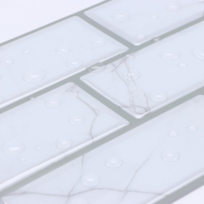 Lisslune | Plastic Peel & Stick Subway Tile Modern Simple Subway Tile Wallpaper