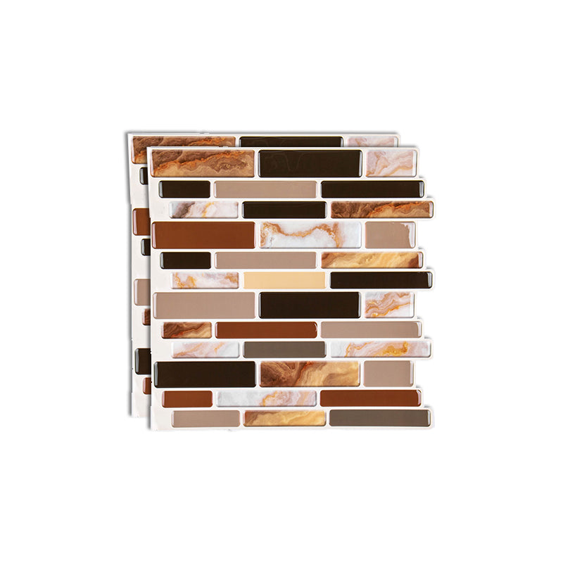 Lisslune | Plastic Peel & Stick Subway Tile Modern Simple Subway Tile Wallpaper