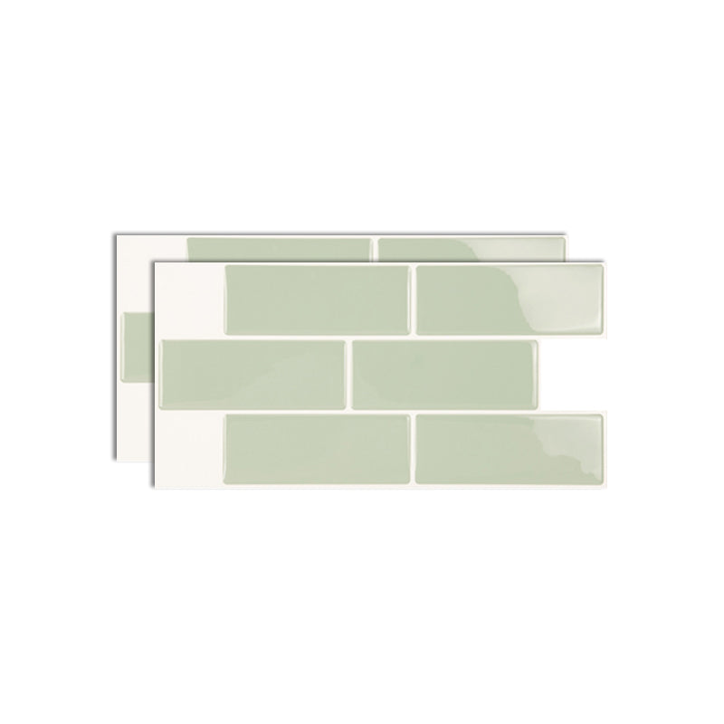 Lisslune | Plastic Peel & Stick Subway Tile Modern Simple Subway Tile Wallpaper