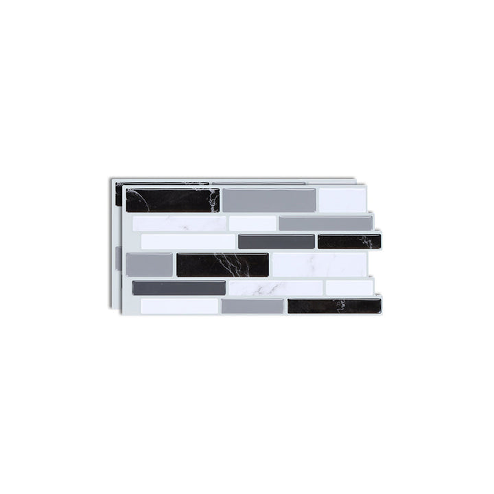 Lisslune | Plastic Peel & Stick Subway Tile Modern Simple Subway Tile Wallpaper