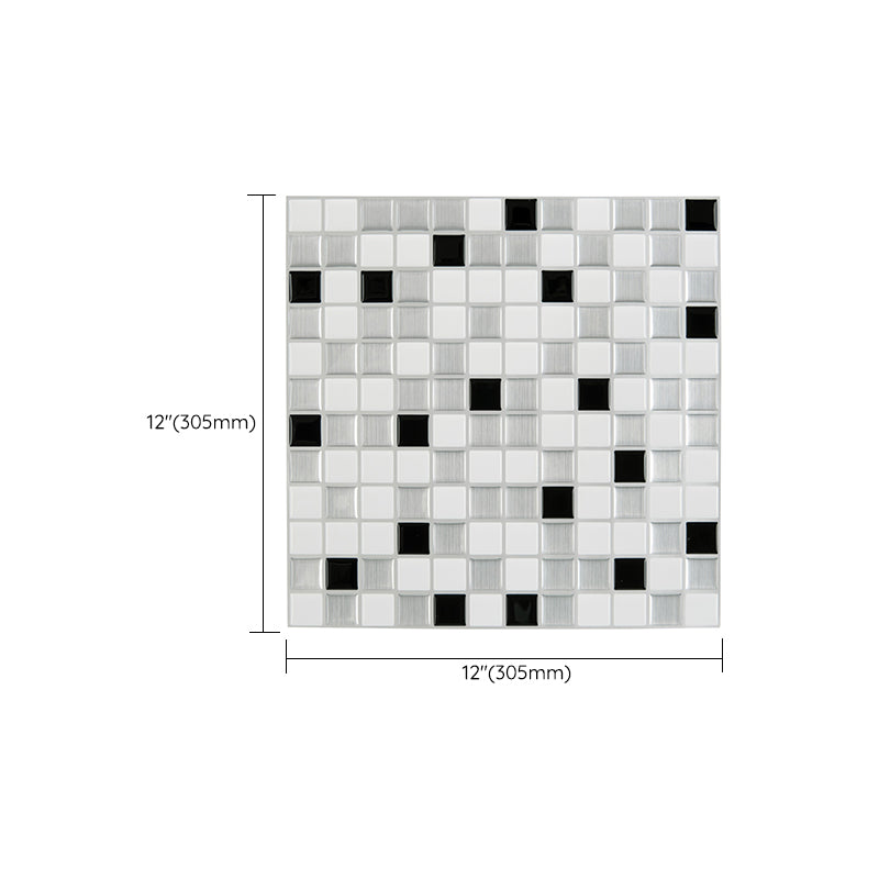 Lisslune | Plastic Peel & Stick Subway Tile Modern Simple Subway Tile Wallpaper