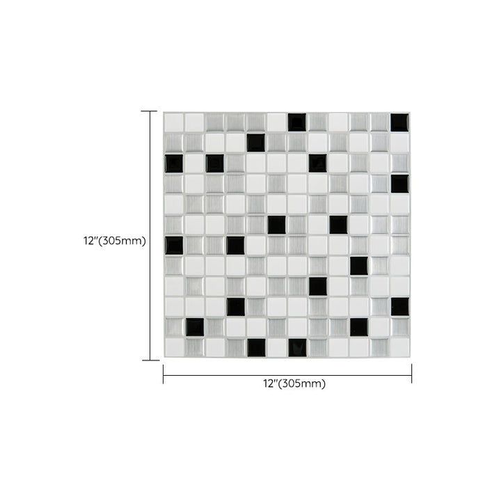 Lisslune | Plastic Peel & Stick Subway Tile Modern Simple Subway Tile Wallpaper