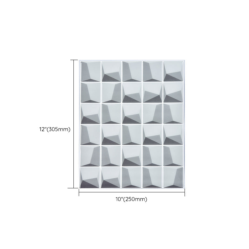 Lisslune | Plastic Peel & Stick Subway Tile Modern Simple Subway Tile Wallpaper