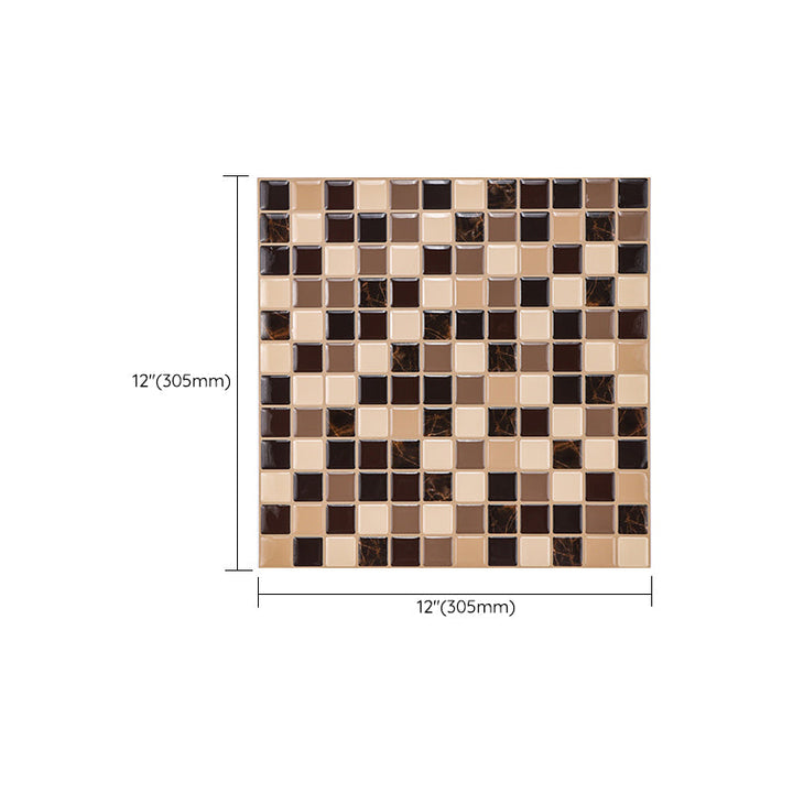 Lisslune | Plastic Peel & Stick Subway Tile Modern Simple Subway Tile Wallpaper