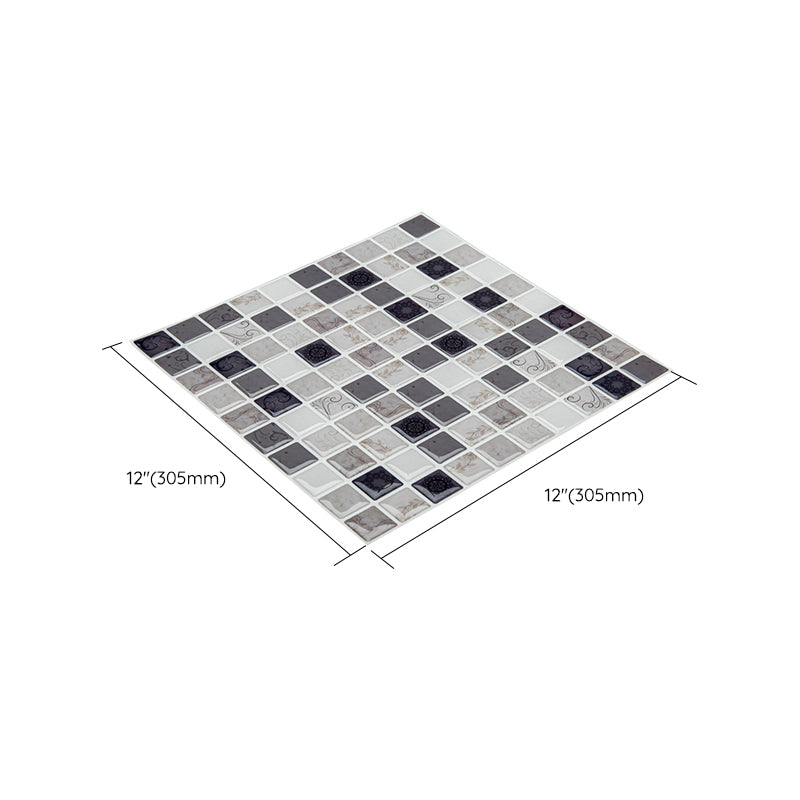 Lisslune | Plastic Peel & Stick Subway Tile Modern Simple Subway Tile Wallpaper