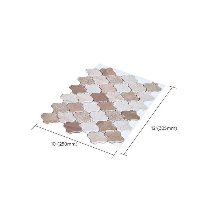 Lisslune | Plastic Peel & Stick Subway Tile Modern Simple Subway Tile Wallpaper