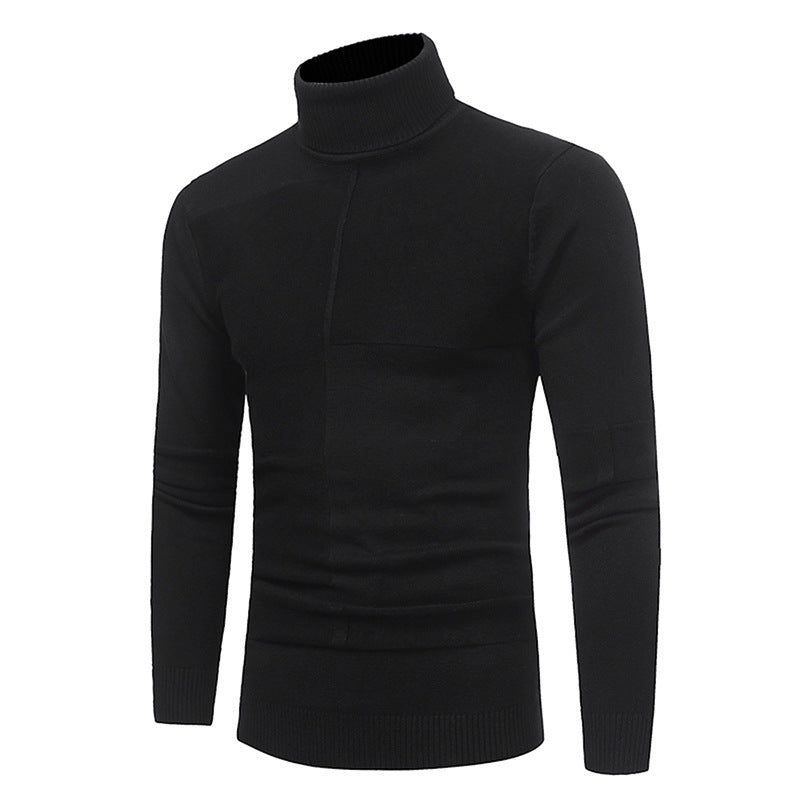 Men's High-Quality Turtleneck Sweater Made of Soft Knit Lisslune
