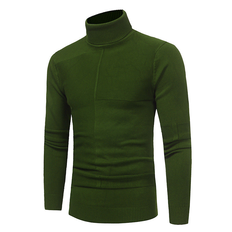 Men's High-Quality Turtleneck Sweater Made of Soft Knit Lisslune