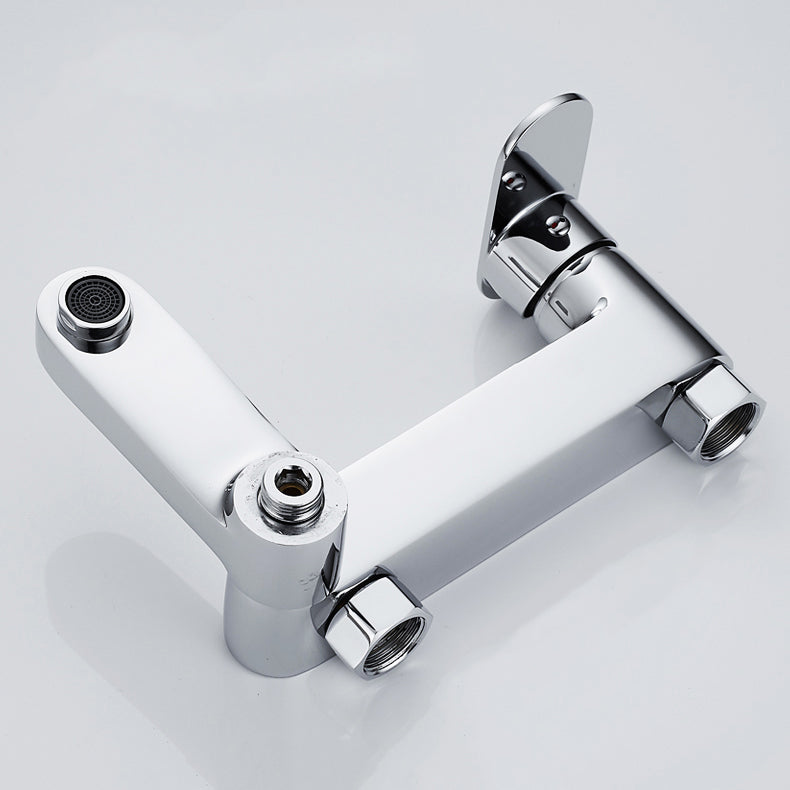 Lisslune | Modern Wall-Mounted Bathtub Faucet Trim Metal Single-Lever Bathtub Faucet Trim